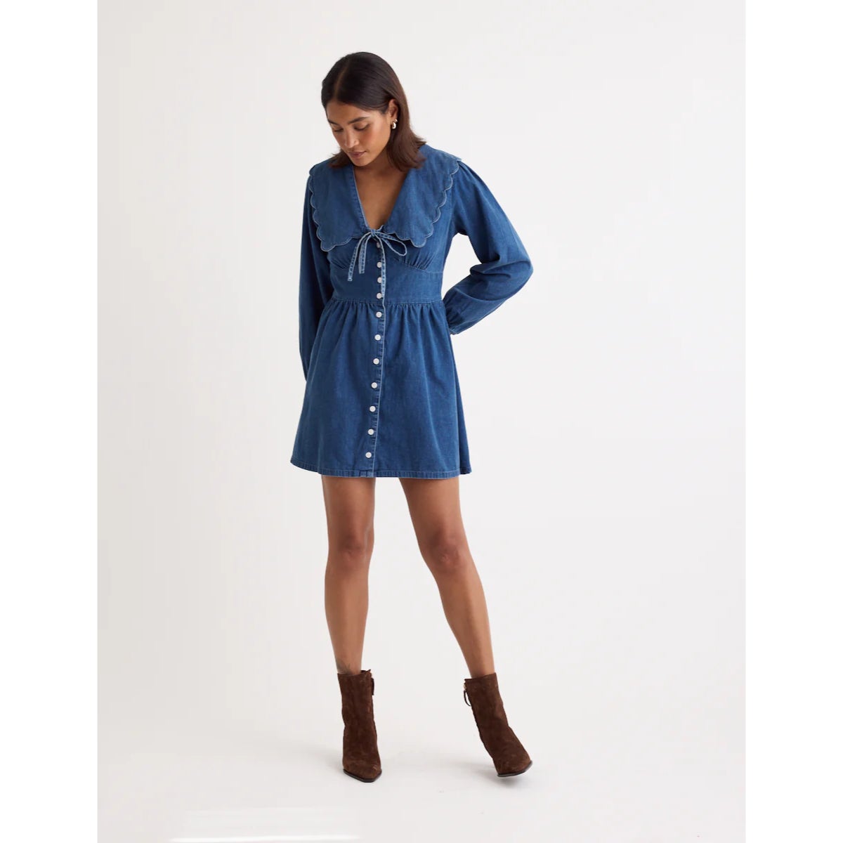 nobodys child denim dress Blue Denim Tulla Midi Dress